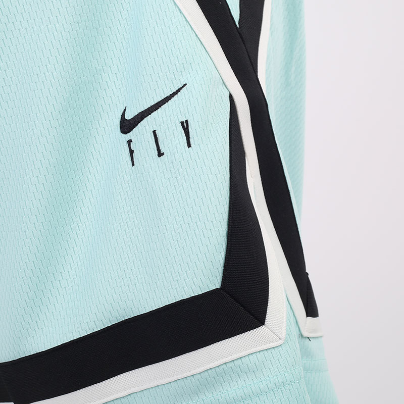 женские голубые шорты  Nike Dri-FIT Swoosh Fly Women's Basketball Shorts CK6599-382 - цена, описание, фото 3